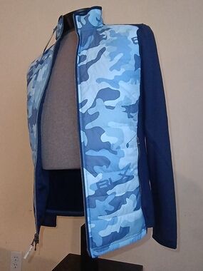 RLX Ralph Lauren Wool Blend Performance Fabric Camo Quilted Jacket - NWT XS $268